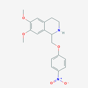 6,7-Dimethoxy-1-[(4-nitrophenoxy)methyl]-1,2,3,4-tetrahydroisoquinoline