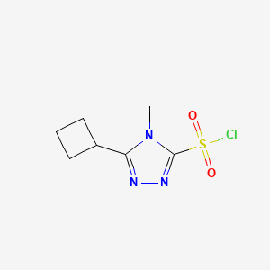 5-Cyclobutyl-4-methyl-4H-1,2,4-triazole-3-sulfonyl chloride