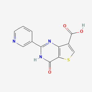 4-Oxo-2-(pyridin-3-yl)-1H,4H-thieno[3,2-d]pyrimidine-7-carboxylic acid