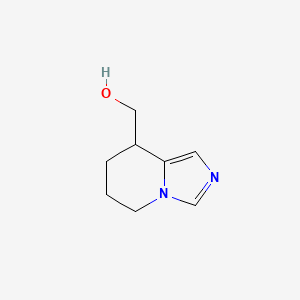 molecular formula C8H12N2O B13232311 5H,6H,7H,8H-Imidazo[1,5-a]pyridin-8-ylmethanol 