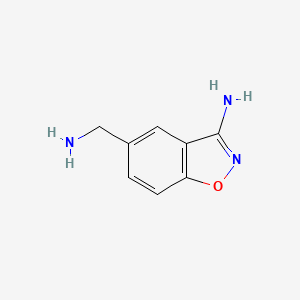 molecular formula C8H9N3O B1323232 5-(氨甲基)苯并[d]异噁唑-3-胺 CAS No. 368426-89-5
