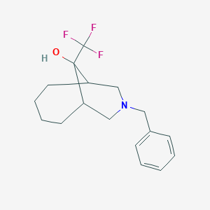 8-Benzyl-10-(trifluoromethyl)-8-azabicyclo[4.3.1]decan-10-ol