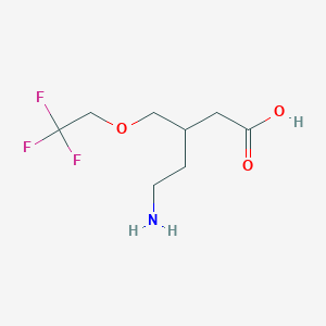 5-Amino-3-[(2,2,2-trifluoroethoxy)methyl]pentanoic acid