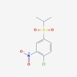 molecular formula C9H10ClNO4S B1323236 1-Chloro-4-(isopropylsulfonyl)-2-nitrobenzene CAS No. 58880-51-6