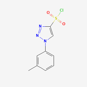 1-(3-Methylphenyl)-1H-1,2,3-triazole-4-sulfonyl chloride