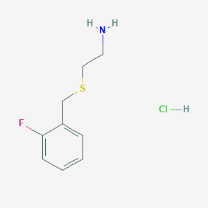 2-{[(2-Fluorophenyl)methyl]sulfanyl}ethan-1-amine hydrochloride