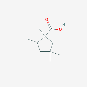 1,2,4,4-Tetramethylcyclopentane-1-carboxylic acid