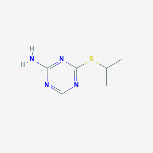 molecular formula C6H10N4S B1323242 4-(Isopropylthio)-1,3,5-triazin-2-amine CAS No. 1415719-22-0