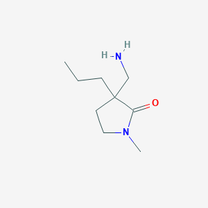 3-(Aminomethyl)-1-methyl-3-propylpyrrolidin-2-one