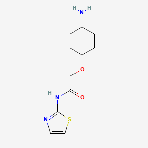 2-[(4-Aminocyclohexyl)oxy]-N-(1,3-thiazol-2-yl)acetamide