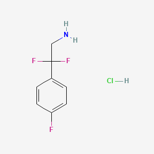 2,2-Difluoro-2-(4-fluorophenyl)ethan-1-amine hydrochloride