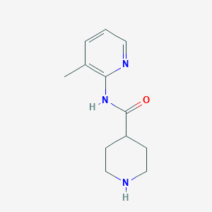 molecular formula C12H17N3O B1323249 N-(3-methylpyridin-2-yl)piperidine-4-carboxamide CAS No. 110105-98-1