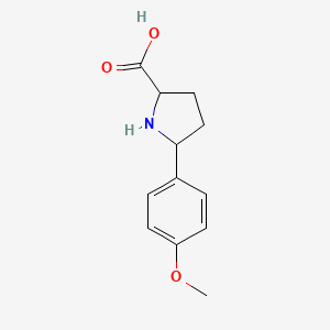 5-(4-Methoxyphenyl)pyrrolidine-2-carboxylic acid