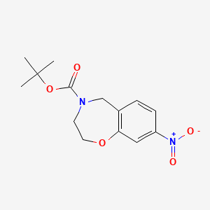 Tert-butyl 8-nitro-2,3-dihydrobenzo[F][1,4]oxazepine-4(5H)-carboxylate