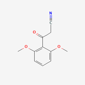 molecular formula C11H11NO3 B1323252 2,6-Dimethoxybenzoylacetonitrile CAS No. 847951-47-7