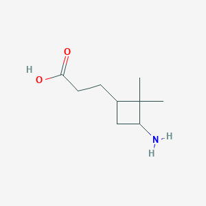 3-(3-Amino-2,2-dimethylcyclobutyl)propanoic acid