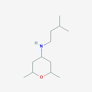 2,6-Dimethyl-N-(3-methylbutyl)oxan-4-amine