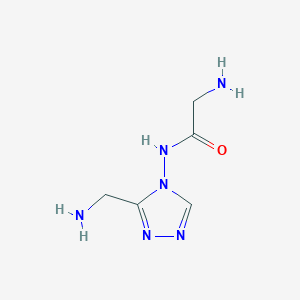 2-Amino-N-[3-(aminomethyl)-4H-1,2,4-triazol-4-YL]acetamide