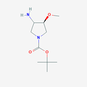 tert-Butyl (4S)-3-amino-4-methoxypyrrolidine-1-carboxylate