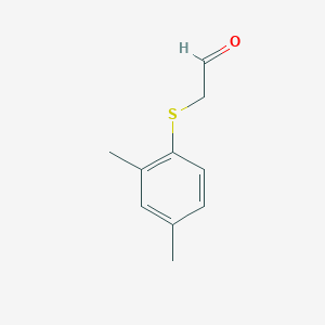 molecular formula C10H12OS B13232592 2-[(2,4-Dimethylphenyl)sulfanyl]acetaldehyde 