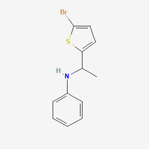 N-[1-(5-Bromothiophen-2-yl)ethyl]aniline