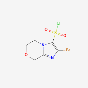 2-Bromo-5H,6H,8H-imidazo[2,1-c][1,4]oxazine-3-sulfonyl chloride