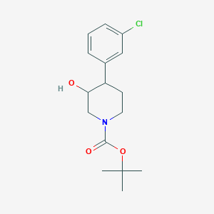 Tert-butyl 4-(3-chlorophenyl)-3-hydroxypiperidine-1-carboxylate