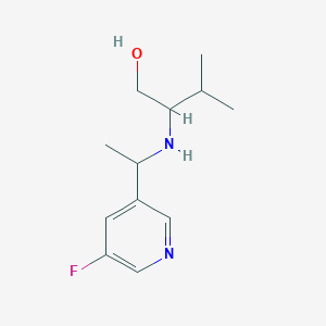 2-{[1-(5-Fluoropyridin-3-yl)ethyl]amino}-3-methylbutan-1-ol