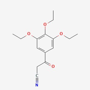 molecular formula C15H19NO4 B1323268 3,4,5-Triethoxybenzoylacetonitrile CAS No. 267880-91-1