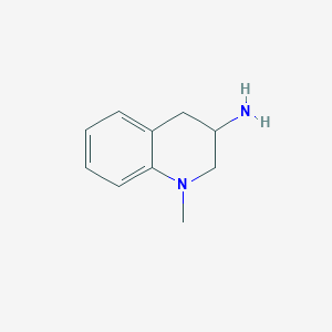 molecular formula C10H14N2 B13232717 1-Methyl-1,2,3,4-tetrahydroquinolin-3-amine 