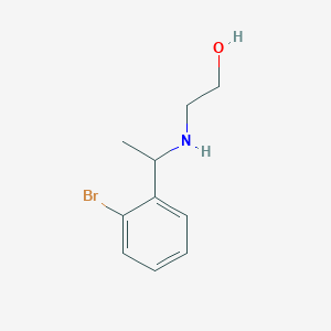 2-{[1-(2-Bromophenyl)ethyl]amino}ethan-1-ol