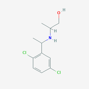 2-{[1-(2,5-Dichlorophenyl)ethyl]amino}propan-1-ol