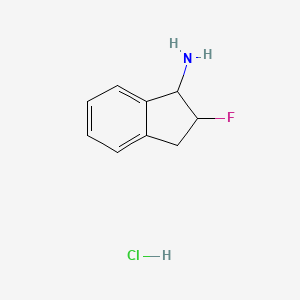 2-Fluoro-2,3-dihydro-1H-inden-1-amine hydrochloride