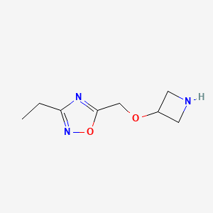 5-[(Azetidin-3-yloxy)methyl]-3-ethyl-1,2,4-oxadiazole