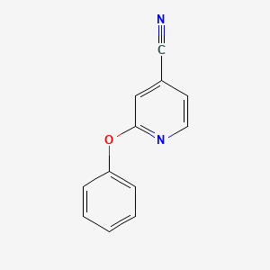 molecular formula C12H8N2O B1323280 2-苯氧基异烟腈 CAS No. 81249-44-7