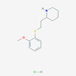 2-{2-[(2-Methoxyphenyl)sulfanyl]ethyl}piperidine hydrochloride