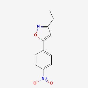 3-Ethyl-5-(4-nitrophenyl)-1,2-oxazole