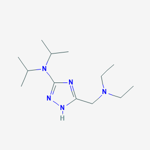 5-[(Diethylamino)methyl]-N,N-bis(propan-2-yl)-1H-1,2,4-triazol-3-amine