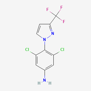 3,5-dichloro-4-[3-(trifluoromethyl)-1H-pyrazol-1-yl]aniline