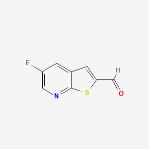 5-Fluorothieno[2,3-b]pyridine-2-carbaldehyde