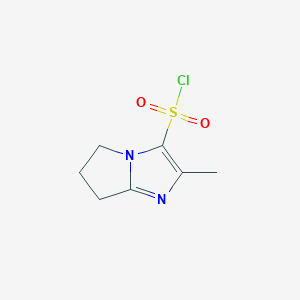 2-Methyl-5H,6H,7H-pyrrolo[1,2-a]imidazole-3-sulfonyl chloride