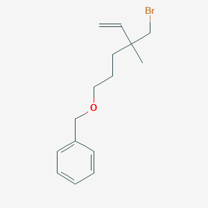 ({[4-(Bromomethyl)-4-methylhex-5-en-1-yl]oxy}methyl)benzene