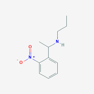 molecular formula C11H16N2O2 B13232938 [1-(2-Nitrophenyl)ethyl](propyl)amine 