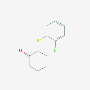 2-[(2-Chlorophenyl)sulfanyl]cyclohexan-1-one