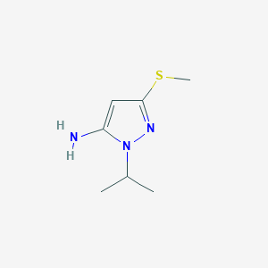 3-(methylsulfanyl)-1-(propan-2-yl)-1H-pyrazol-5-amine