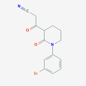 3-[1-(3-Bromophenyl)-2-oxopiperidin-3-yl]-3-oxopropanenitrile