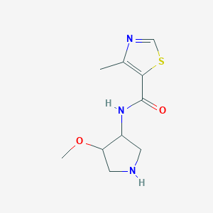 N-(4-methoxypyrrolidin-3-yl)-4-methyl-1,3-thiazole-5-carboxamide