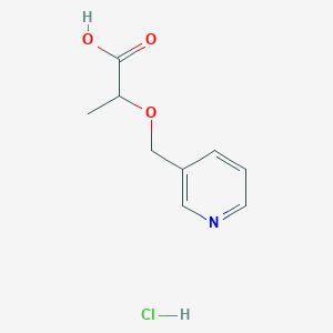 2-[(Pyridin-3-yl)methoxy]propanoic acid hydrochloride