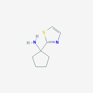 1-(1,3-Thiazol-2-yl)cyclopentan-1-amine