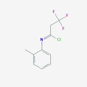 3,3,3-Trifluoro-N-(o-tolyl)propanimidoyl chloride